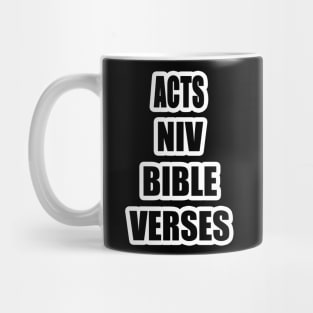 Acts NIV Bible Verses Mug